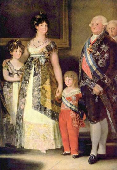 Francisco de Goya Portrat der Familie Karls IV., Detail Sweden oil painting art